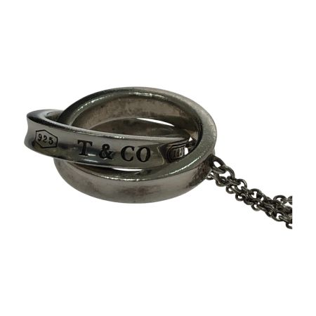  Tiffany & Co. ティファニー ネックレス ダブルリング 約40cm SILVER925 シルバーネックレス 1837 インターロッキング サークル