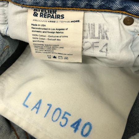  ATELIER&REPAIRS ジーンズ Levis再構築デニムパンツ 30(S) インディゴ