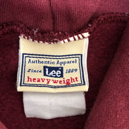  90s Lee パーカー プルオーバーパーカー 古着 ワインレッド