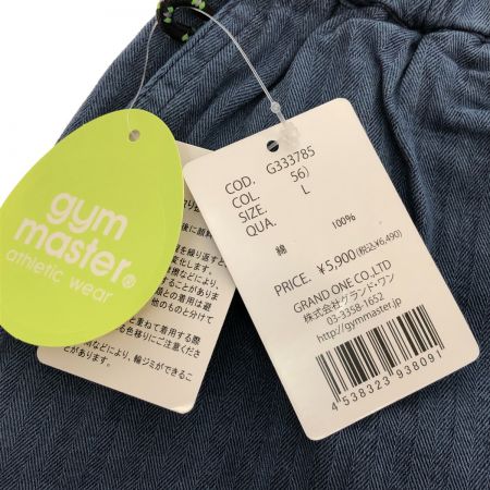  gym master ジムマスター パンツ ハーフパンツ タグ付 SIZE L G333785 ネイビー