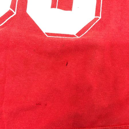  60~70s Unknown スウェット ラグランスウェット トレーナー 古着 脇下ガゼット レッド