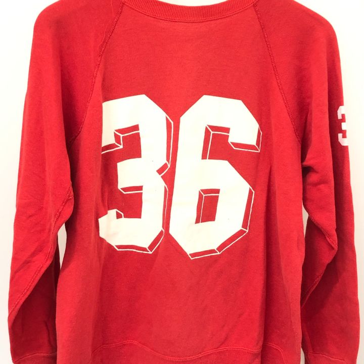 60~70s Unknown スウェット ラグランスウェット トレーナー 古着 脇下