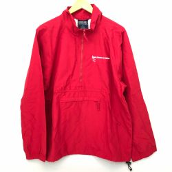 □□ 90s LANDS’ END ジャケット ナイロンアノラック SIZE L 台湾製 古着 レッド Cランク