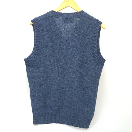  80s PURITAN ベスト ニットベスト SIZE M 大文字紺タグ 古着 ネイビー