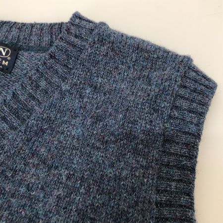  80s PURITAN ベスト ニットベスト SIZE M 大文字紺タグ 古着 ネイビー