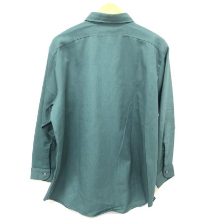  70s BIG YANK シャツ ワークシャツ 襟芯有 古着 グリーン