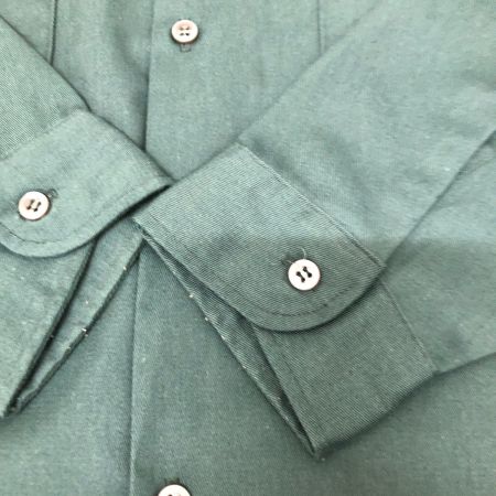  70s BIG YANK シャツ ワークシャツ 襟芯有 古着 グリーン