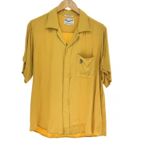  60s King Louie シャツ ボーリングシャツ SIZE L 古着 虎刺繍 イエロー