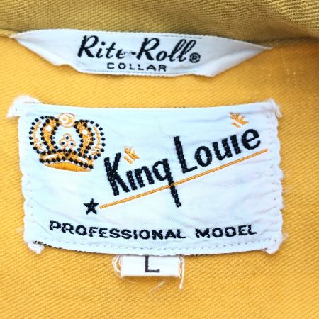  60s King Louie シャツ ボーリングシャツ SIZE L 古着 虎刺繍 イエロー