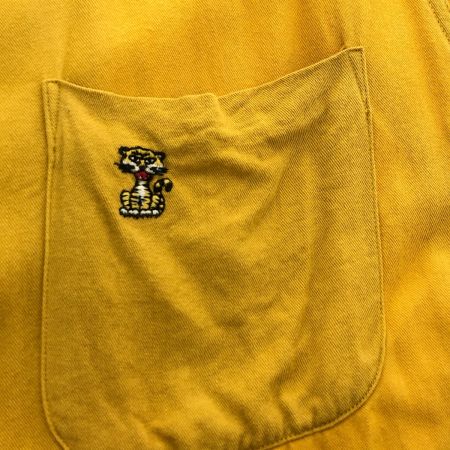  60s King Louie シャツ ボーリングシャツ SIZE L 古着 虎刺繍 イエロー