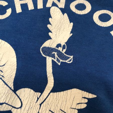  80s Henes Tシャツ SIZE L 古着 ROAD RUNNER ブルー