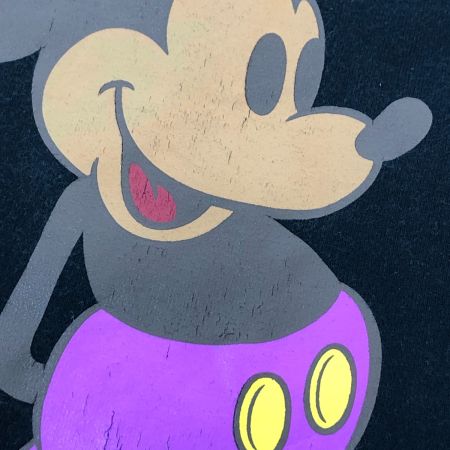  X-LARGE×Disney Tシャツ SIZE M 古着 ブラック