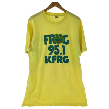  80~90s FRUIT OF THE LOOM Tシャツ SIZE XL 古着  イエロー