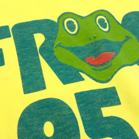  80~90s FRUIT OF THE LOOM Tシャツ SIZE XL 古着  イエロー