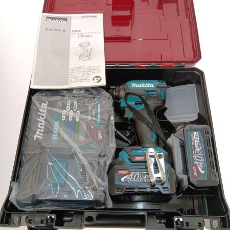  MAKITA マキタ 充電式インパクトドライバ　40ｖ TD002GRDX ブルー