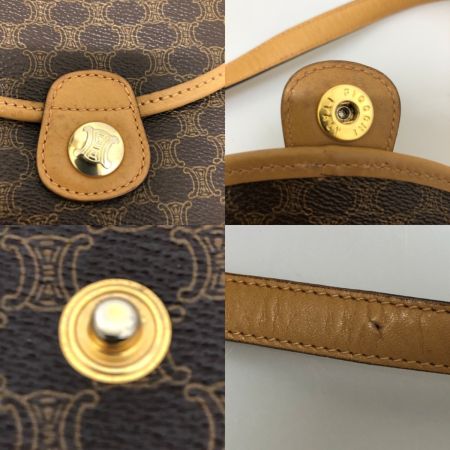  CELINE セリーヌ バッグ ミニショルダーバッグ マカダム柄 ブラゾン  M06 ブラウン系