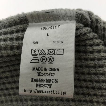  KAVU カットソー マービンズクルー SIZE L 19820127013007 ライトグレー