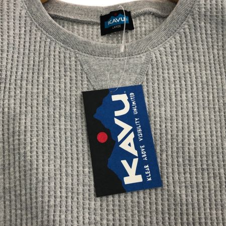  KAVU カットソー マービンズクルー SIZE L 19820127013007 ライトグレー