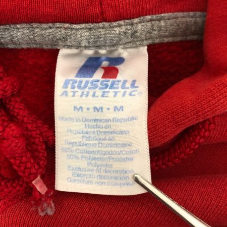  00s RUSSELL パーカー プルオーバーパーカー 古着 SIZE M レッド