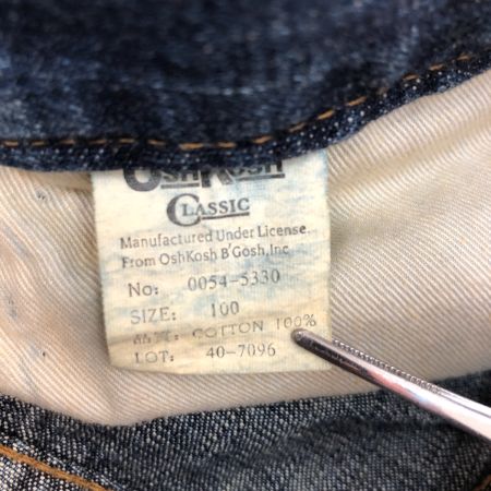  OSH KOSH オシュコシュ ジーンズ デニムパンツ SIZE 100 ダメージ有 中国製 古着 0054-5330 インディゴ