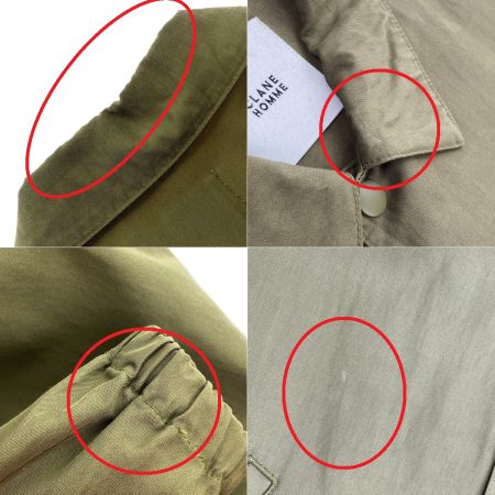  CLANE HOMME クラネオム コーチジャケット 23104-0541 オリーブ Sサイズ メンズ