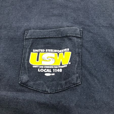  90~00s PORT&COMPANY Tシャツ SIZE 2XL 古着 ネイビー