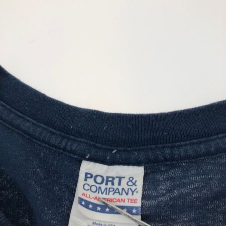 90~00s PORT&COMPANY Tシャツ SIZE 2XL 古着 ネイビー