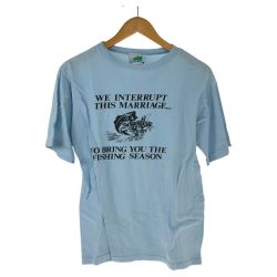 □□ AVIREX アビレックス Tシャツ 古着 スカイブルー Cランク