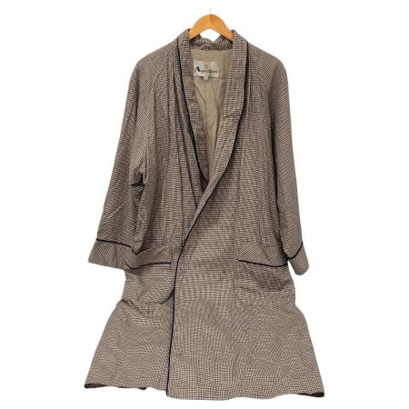  Aquascutum アクアスクキュータム カーディガン ガウンカーディガン SIZE L 古着 ベージュ