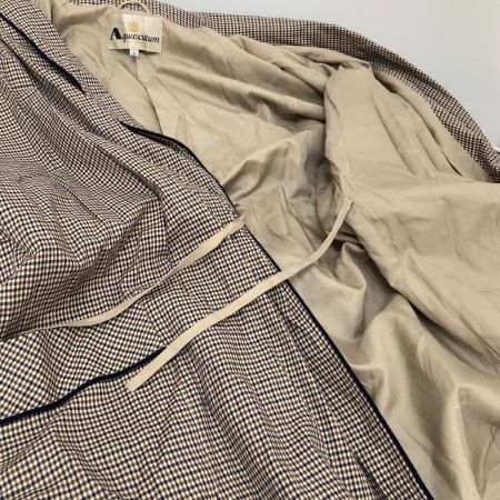  Aquascutum アクアスクキュータム カーディガン ガウンカーディガン SIZE L 古着 ベージュ