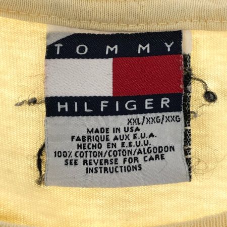  TOMMY HILFIGER トミーヒルフィガー Tシャツ SIZE XXL 古着 アメリカ製 イエロー
