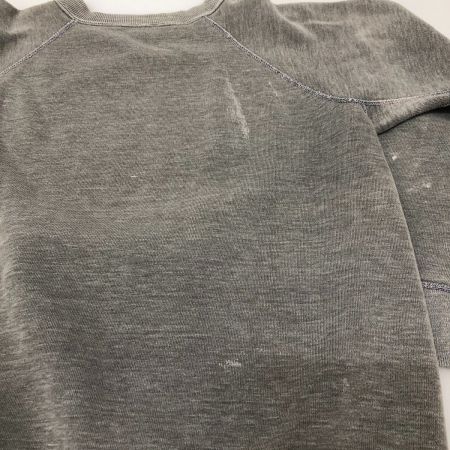  60s Unknown スウェット ラグランスウェット トレーナー 古着 脇ガゼット有  グレー