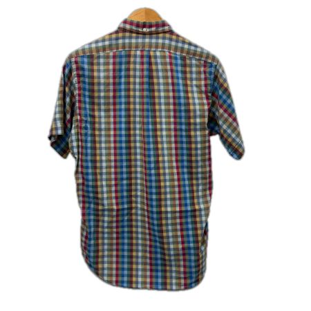  50~60s B.V.D シャツ 半袖ボタンダウンシャツ SIZE M チェック 古着 マルチカラー