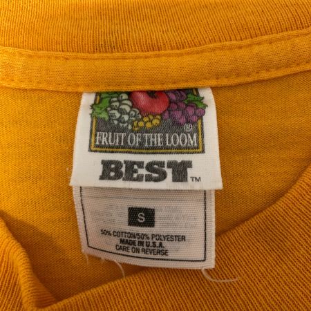  90s FRUIT OF THE LOOM Tシャツ SIZE S 古着 イエロー