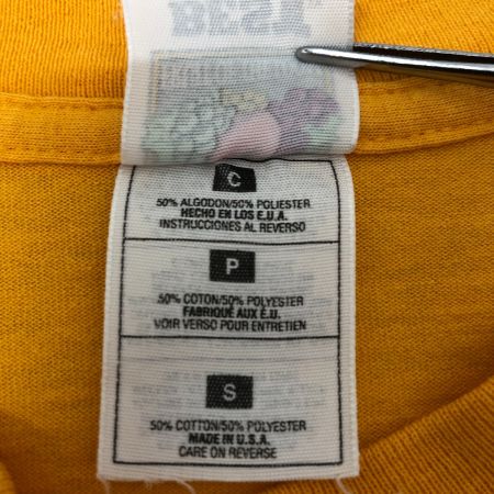  90s FRUIT OF THE LOOM Tシャツ SIZE S 古着 イエロー
