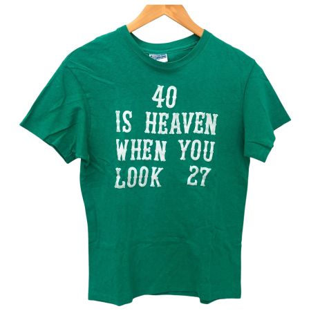  80s Henes Tシャツ SIZE M 古着 グリーン