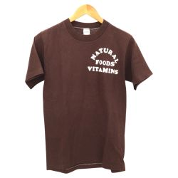 □□ 80s sportswear Tシャツ SIZE M 古着 ブラウン Cランク