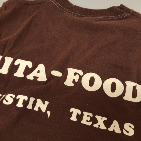  80s sportswear Tシャツ SIZE M 古着 ブラウン