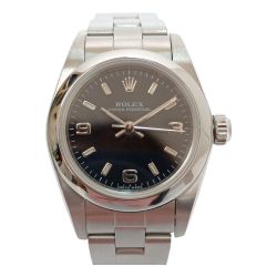 □□ ROLEX ロレックス パーペチュアル　F675025 RX76080BK-AR シルバー x ブラック F番2003-2004  Bランク