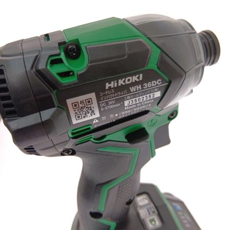  HiKOKI ハイコーキ コードレスインパクトドライバ　36Ｖ WH36DC(2XPSZ) グリーン