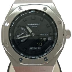 □□ CASIO カシオ 腕時計　G-SHOCK GA-2100SKE シルバー Bランク