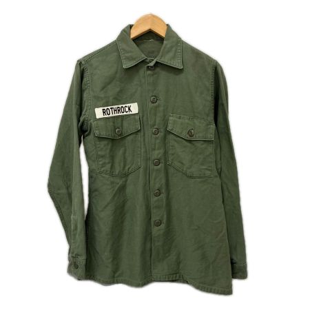 60~70s US.ARMY シャツ OG107 3rd 古着 オリーブ