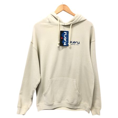  kavu パーカー マウンテンロゴパーカー SIZE M  ベージュ