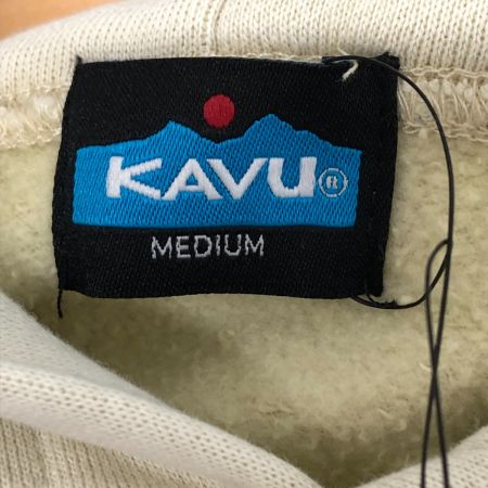  kavu パーカー マウンテンロゴパーカー SIZE M  ベージュ