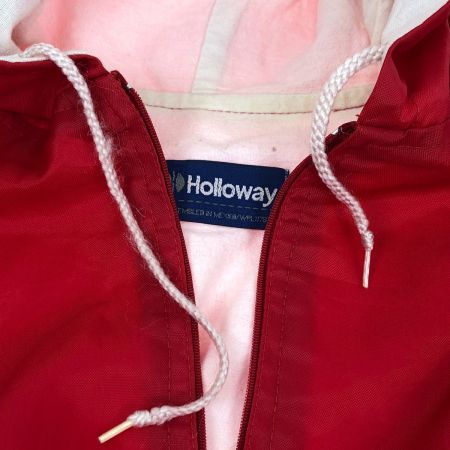  80s Holloway ジャケット ナイロンアノラックパーカー SIZE XL 古着  レッド