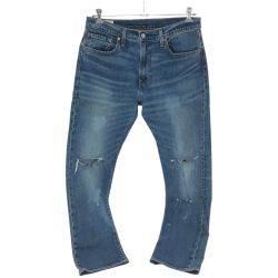□□ Levis ジーンズ 502 SIZE W33×L32 ダメージ有 チェーンステッチ 古着 インディゴ Cランク