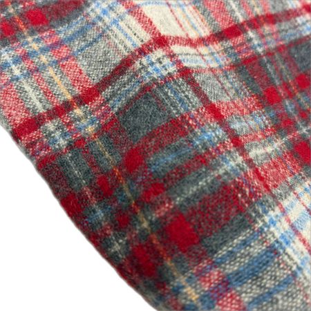  70s PENDLETON シャツ ウールシャツ SIZE M 古着 チェック レッド×グレー