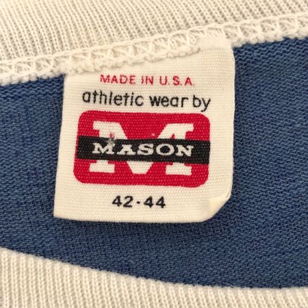  60s MASON Tシャツ 古着 42-44(2L) ブルー