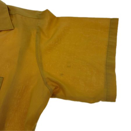  70~80s Hilton シャツ ボーリングシャツ SIZE L 古着 青タグ イエロー