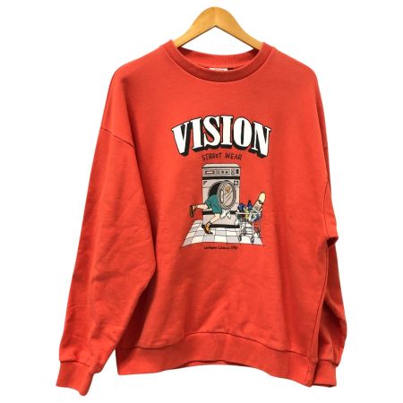  VISION STREET WEAR スウェット SIZE L 古着 オレンジ